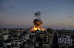 Rescue teams search rubble after rocket attack