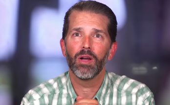 Donald Trump Jr speaking at political event
