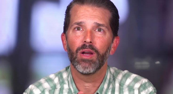 Donald Trump Jr speaking at political event