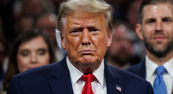 Donald Trump emotional during speech