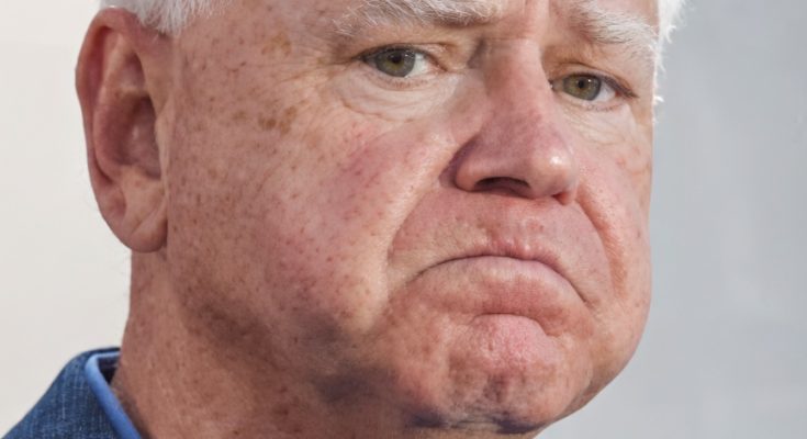 Tim Walz speaking during confirmation process