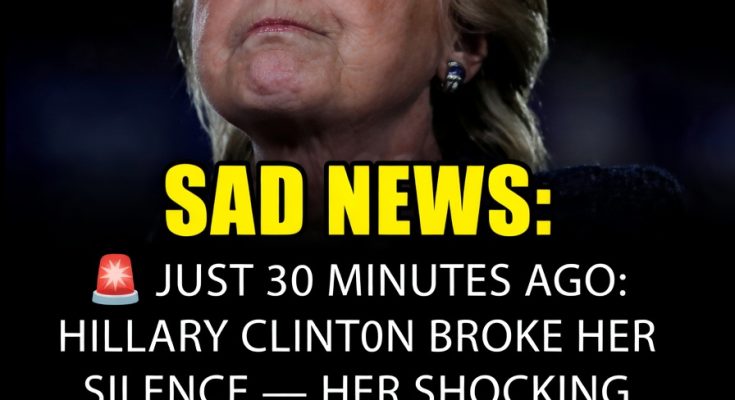 Hillary Clinton speaking during emotional message