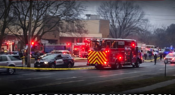 Wreckage from multi-vehicle crash on highway