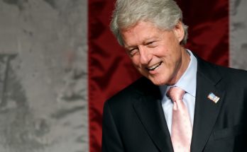 Bill Clinton speaking after hospital recovery