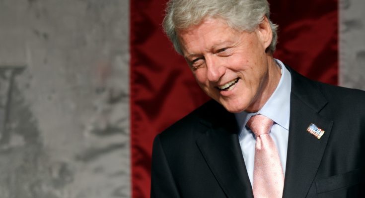 Bill Clinton speaking after hospital recovery
