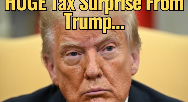 Donald Trump announcing tax plan for seniors