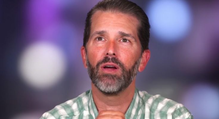 Donald Trump Jr speaking at public event