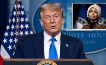 Trump speaking about Ilhan Omar allegations