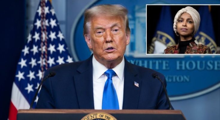 Trump speaking about Ilhan Omar allegations