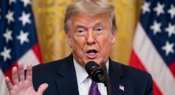 Donald Trump speaking in Oval Office