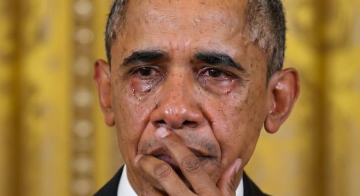 Barack Obama emotional reaction in Washington DC