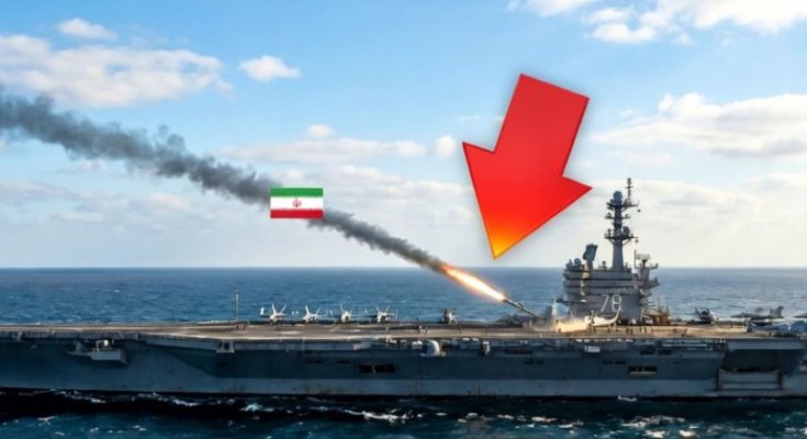USS Gerald Ford under missile attack scenario