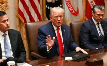 Trump speaking on Iran military campaign progress