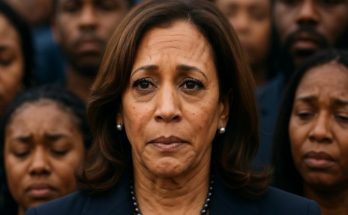 Kamala Harris speaking at women’s summit