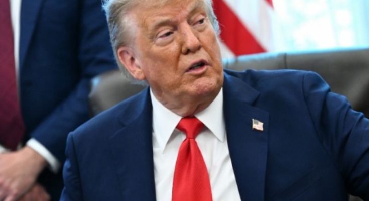 Donald Trump at event amid health update