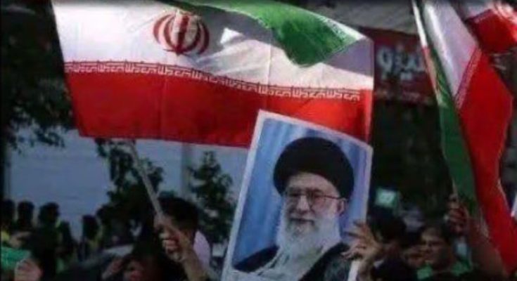Missile threat map showing US and Iran tension