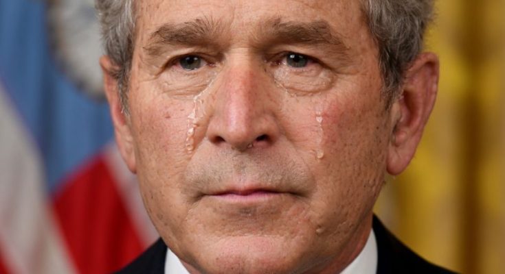 George W Bush throwing World Series pitch