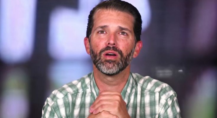 Donald Trump Jr speaking at event