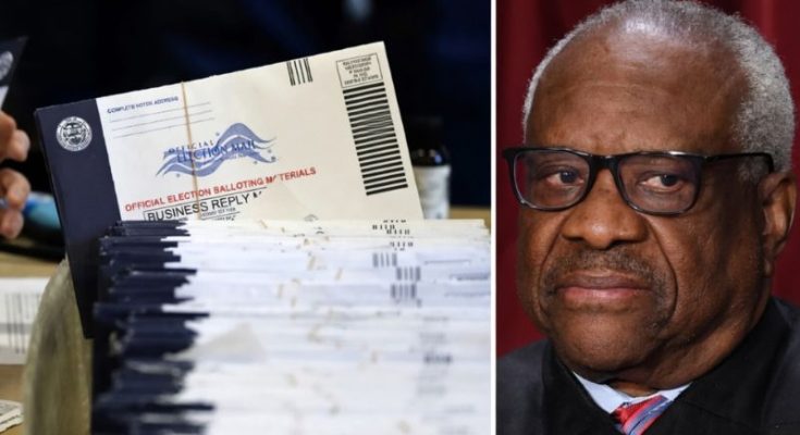 Supreme Court justices hearing election case