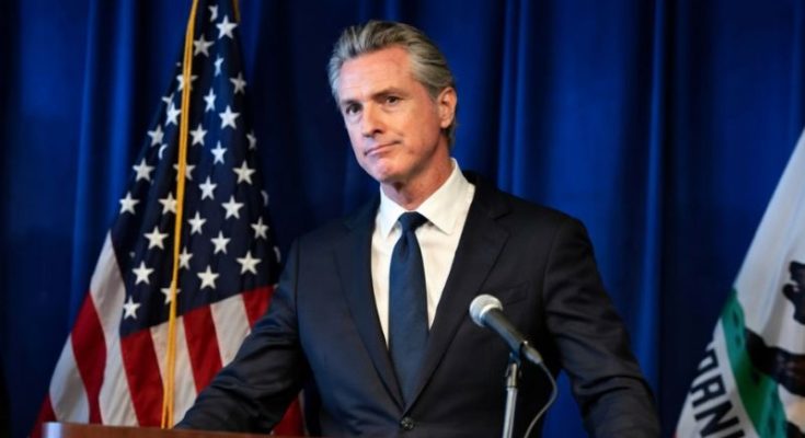 Donald Trump and Gavin Newsom political clash