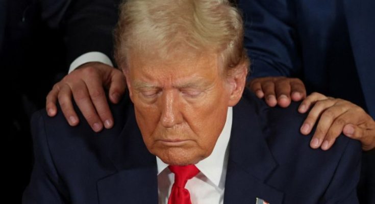 Donald Trump speaking during Fox and Friends interview