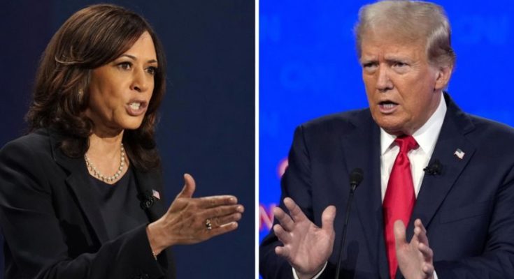 Kamala Harris speaking about Supreme Court