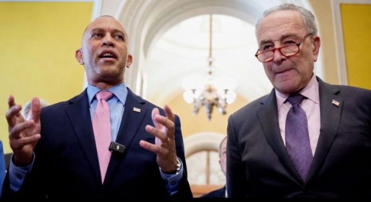 Hakeem Jeffries speaking at political event