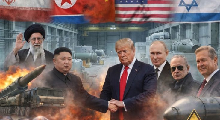 Missile defense activity over Gulf region at night