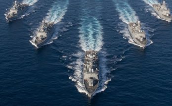 USS Tripoli and Marines deployment at sea