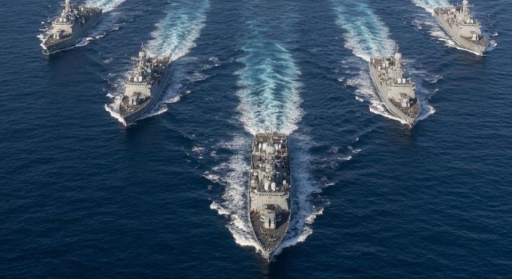 USS Tripoli and Marines deployment at sea