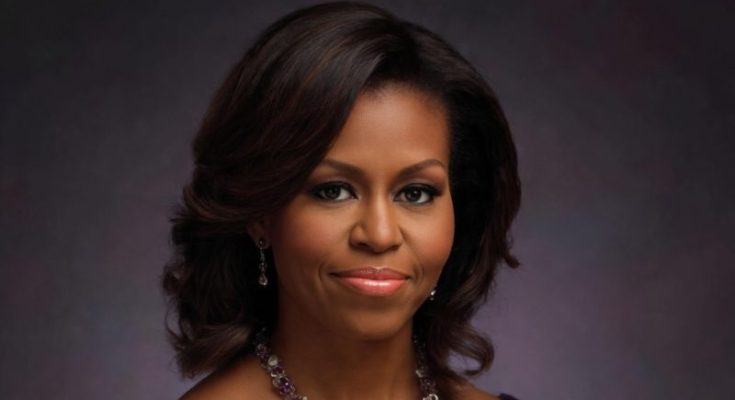 Michelle Obama speaking at public event