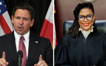 Ron DeSantis speaking on judge impeachment case