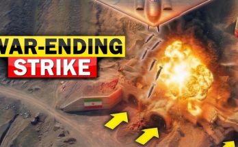 B-2 bomber dropping bunker buster in Iran strike