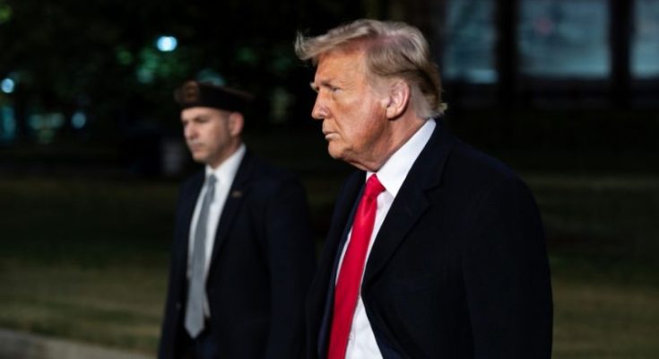 Donald Trump speaks at rally amid polling decline