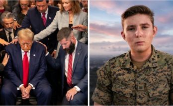 Barron Trump at public event in formal attire