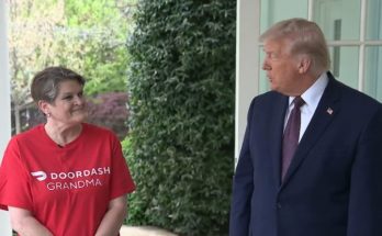 DoorDash driver meeting President Trump White House