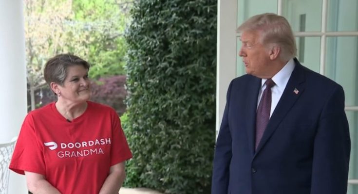DoorDash driver meeting President Trump White House