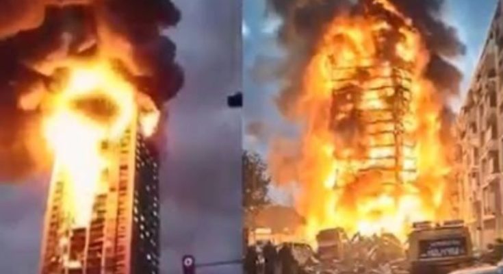 Damage after earthquake in border region