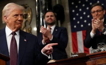 donald Trump pointing at podium with text Why Do Democrats Hate President Trump?!