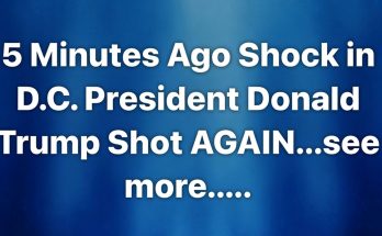 breaking news claims President Trump shot in D.C., blue background