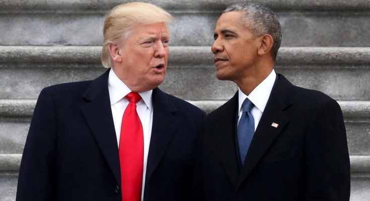 two leaders conversing on stone steps in formal attire