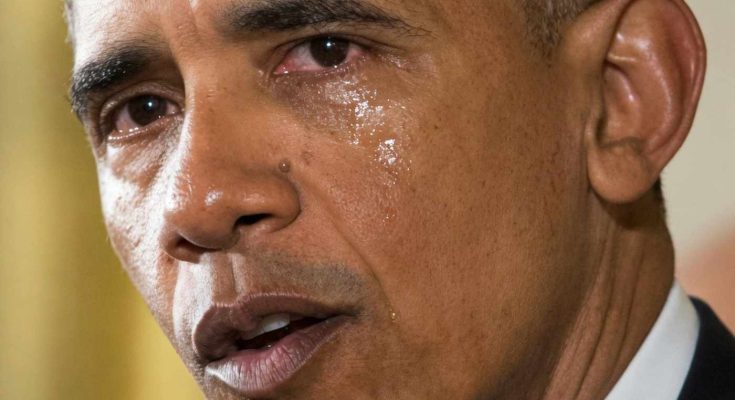 president Barack Obama tears up during emotional speech in White House East Room