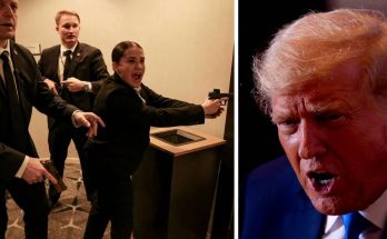 security agents in action with political figure, intense scene