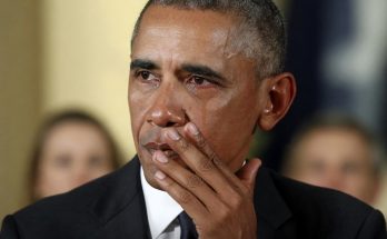 emotional moment with a leader speaking at a press conference